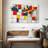 Avery Abstract Squares World Map-107844889