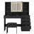 Large Makeup Vanity Set with Lights, USB & Power Outlet and 7 Drawers-1696504402