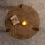 Table basse ronde en bois pour le salon