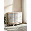 Meuble-lavabo vintage avec miroir rabattable et rangement à tiroirs