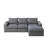 Demarco Modern Boneless Corduroy Modular Sectional Sofa with Reversible Chaise and Neck Pillow Support-115751546