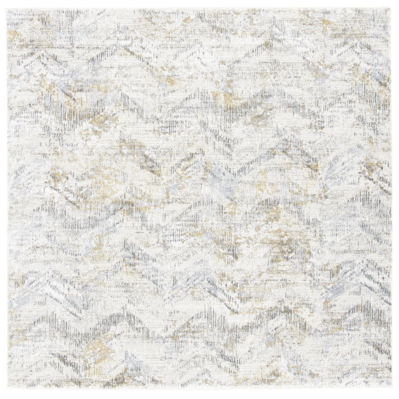 Princeton Performance Chevron Rug, Square 6'7"