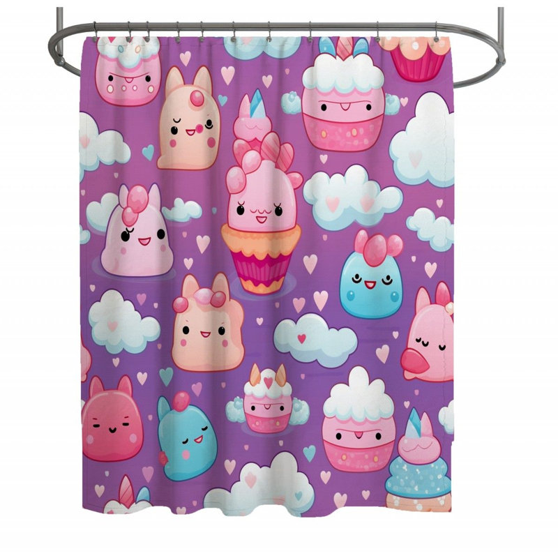 Rideau de douche Seho Kawaii, H 83 po x l 70 po