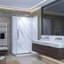 Vienna 48 In. X 32 In. X 78.6 In. Semi-Frameless Rectangular Shower Kit In Brushed Nickel With Wall Panels And Base-120146725