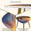 Ensemble de 2 tables basses gigognes Triangle