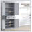 72" Kitchen Pantry, Tall Storage Cabinet, Freestanding Cupboard with Drawer-1496261994