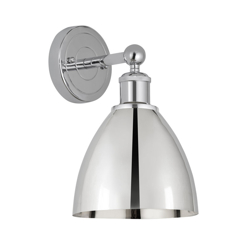 Applique murale en acier Arpita, Chrome poli, Chrome poli