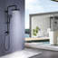 Ensemble de pomme de douche en laiton massif 10 po avec douche à main-81655765