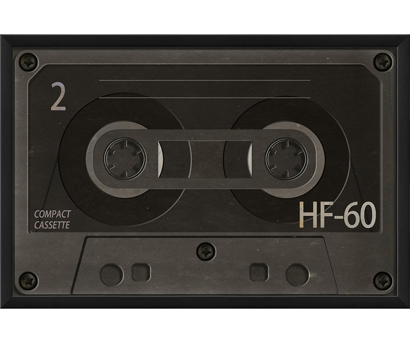 Cassette à ruban, impression encadrée