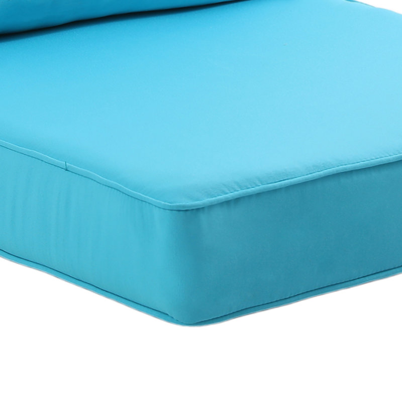 Jakailyn Outdoor 4.8'' Seat / Back Cushion Set, Light Blue