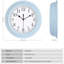 Horloge murale silencieuse 9 po