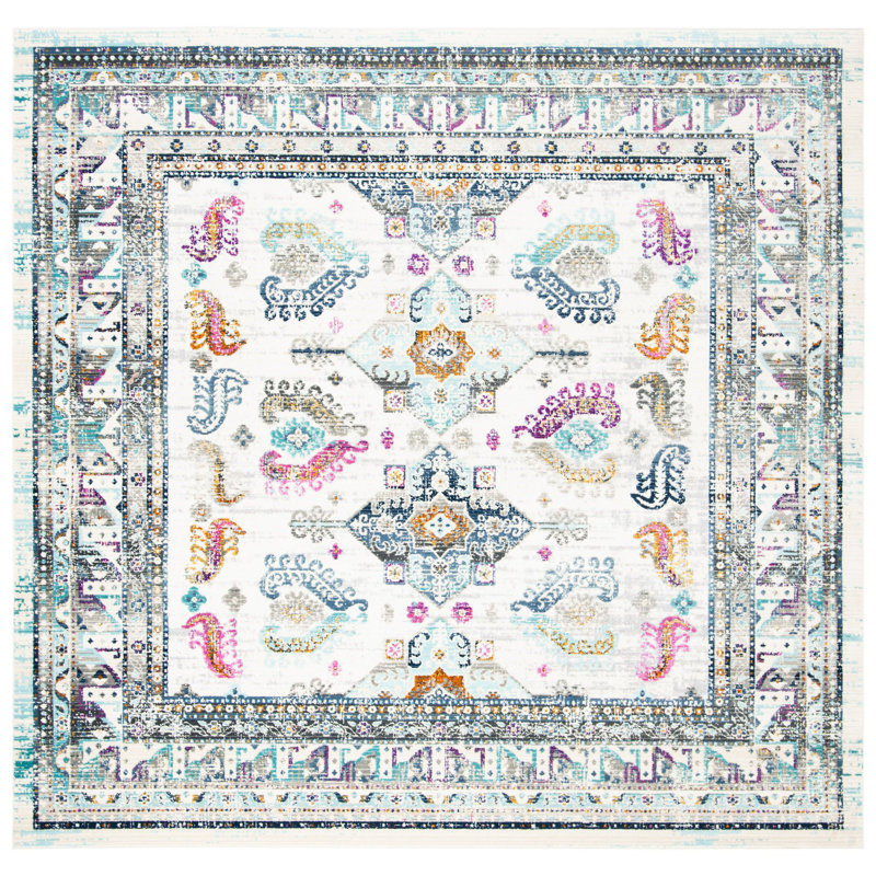Nassau Performance Oriental Rug, Square 6'7"