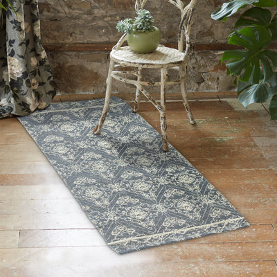 Hand Tufted Cotton/Jute Flatweave Boho Rug