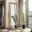 Miroir de luxe rectangulaire en métal doré Choi