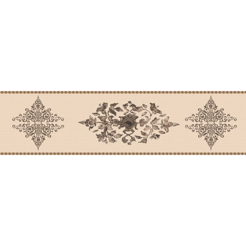 Bordure de papier peint à peindre L 15 pi x l 7 po Scrolls