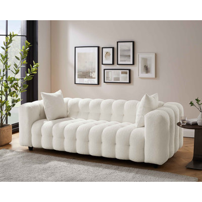Lavance 227.1Cm Rolled Arms Chesterfield Sofa