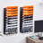 File Wall Rack Mesh Wall File Holder 2-Piece 10 Pockets for Office/School