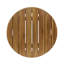 Table d'appoint d'extérieur en bois d'acacia 16 po, finition teck