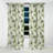 Bamboo Zen Tropical Pattern V - Floral Curtain - Velvet Blackout Floral Curtain - 1 Panels-107548795