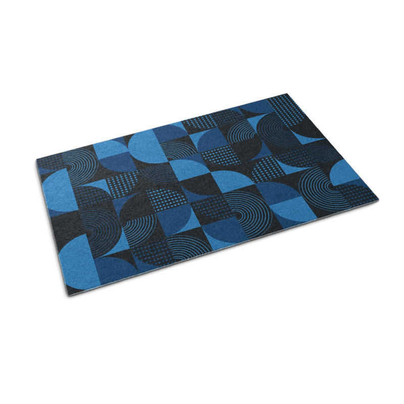 Non-Slip Geometric Outdoor Doormat