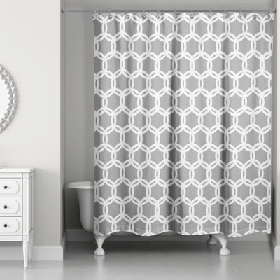 Alondria Geometric Shower Curtain