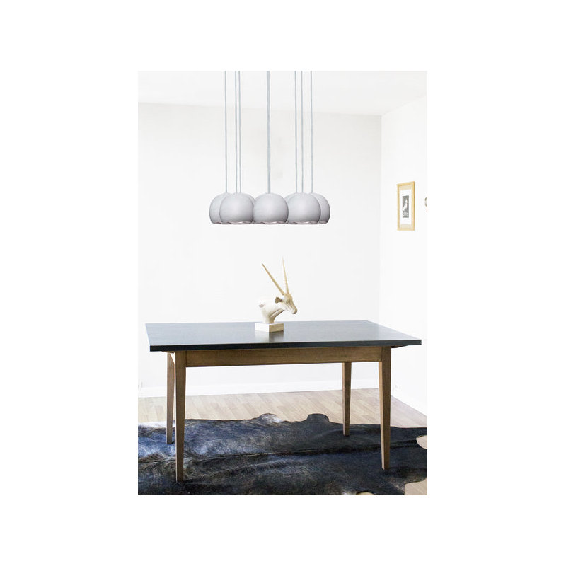 8 - Light Chandelier, 48 H x 24" W x 24" D, Black, Gray/Silver