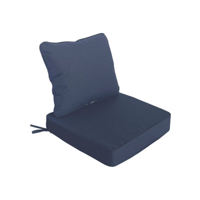 Dining Chair Cushion Seat and Back - Midnight