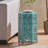 12" Iron Side Table - Crackle Teal Modern Design With Cut Out Lightweight, Ideal For Patio And Indoor Spaces No Assembly Required In Lightweight & Versatile Patio, Living Area-907518965
