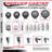 4-Piece Thermoplastic Rubber Caster Set