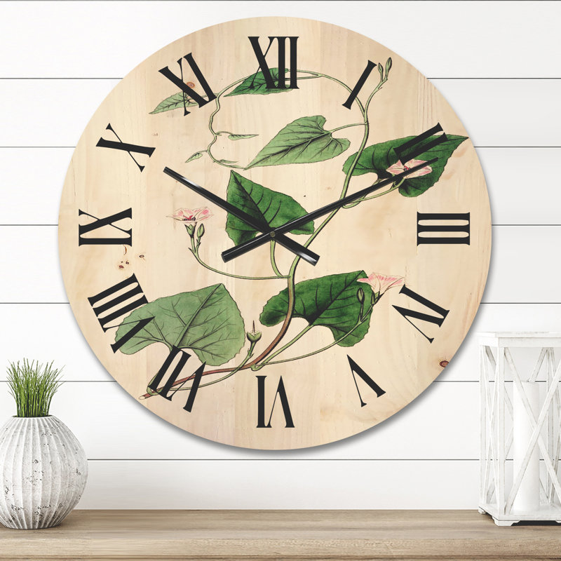 Horloge murale Leaves Plants, Moyen