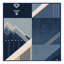 Tapis moelleux moelleux bleu à motif de blocs d'inspiration mondiale Eberhard-1718741325