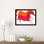 «Horses» par Richard A. Allen, reproduction d'art encadrée sur bois