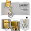 Ensemble de deux appliques murales Modern Raindrop, luminaires muraux avec abat-jour en verre transparent, ampoule à intensité variable incluse, élégant éclairage de meuble-lavabo de chambre à coucher pour la décoration intérieure-1932845519