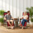 Oversized Zero Gravity Chair, Foldable Patio Recliner, 30" Wide Seat Anti Gravity Lounger With Cup Holder-59739018