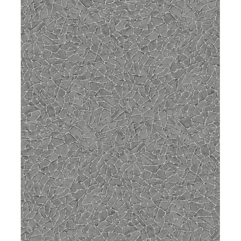 Abstract Metallic Wallpaper Roll, Gray