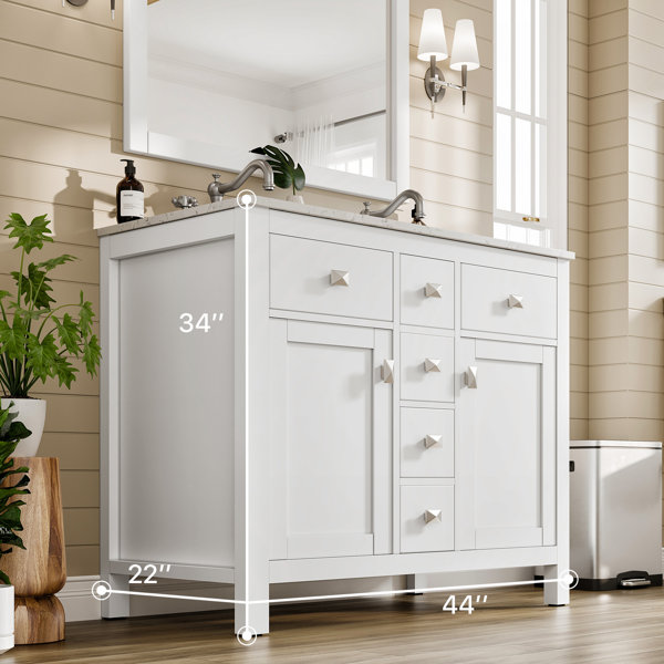 Bathroom vanity with drawer sizes and the best vanity drawer