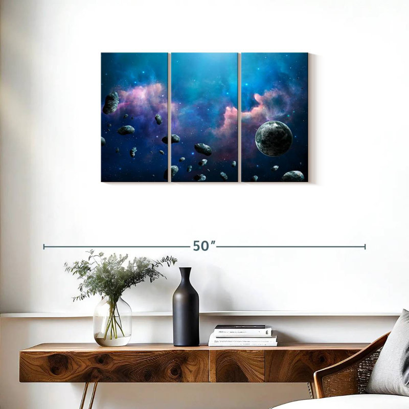 Oberle Floating Asteroids, 20" H x 33" W