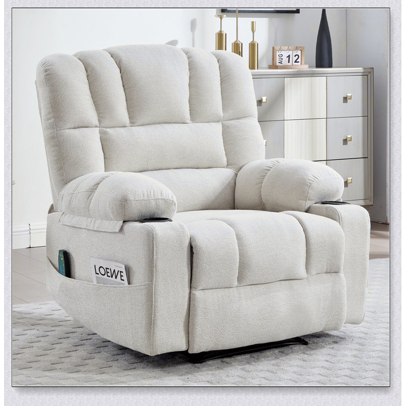 Fauteuil inclinable Living Space avec fonction de chauffage, de vibration et d'inclinaison multiple pour un confort ultime