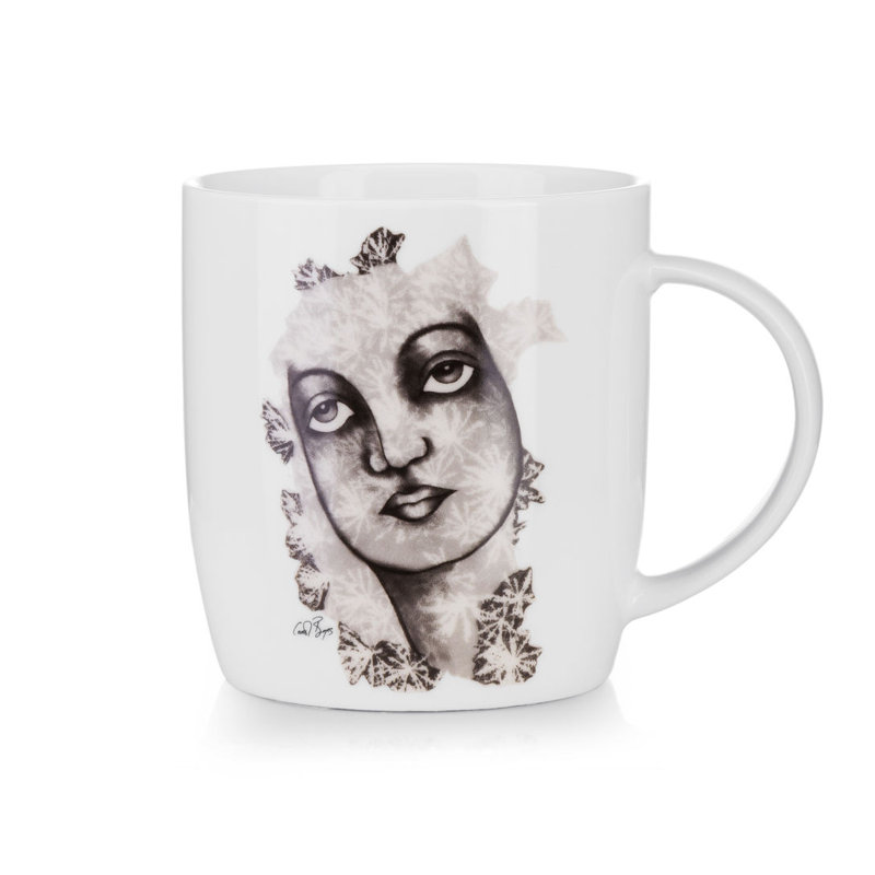 Grande tasse à café en porcelaine osseuse Capehart