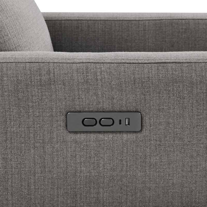 Recliner, Gray Linen