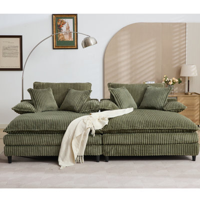 Méridienne surdimensionnée double l 109 po