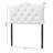 Myshawn White Twin Faux Leather Upholstered Button Tufted Headboard, 23.52" H X 41" W X 2.46" D