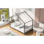 Lit plateforme simple en métal-865431408