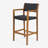 GENESEE WICKER & WOOD BAR STOOL