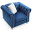Fauteuil d'appoint en velours bleu marine Julianne-1593258122