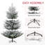 Arbre de Noël artificiel avec branches réalistes, conception à ouverture automatique, base en acier, idéal pour les décorations des Fêtes sans tracas