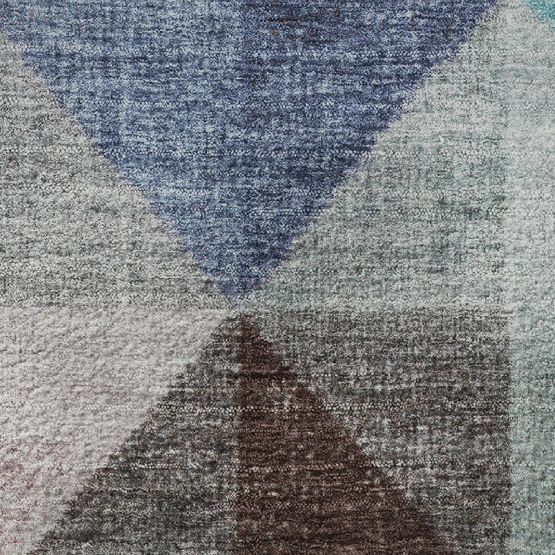 Premium Machine Washable Bissen Geometric Rug, Rectangle 10' x 14'