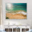 Vue aérienne des vagues côtières vertes II - plage et océan, art mural-725132606-725132618