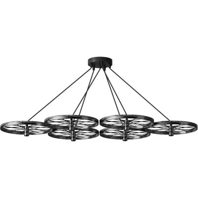 6 - Light Brushed Silver Unique/Statement Pendant