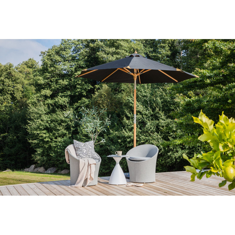 Malaya 250cm Parasol, Black